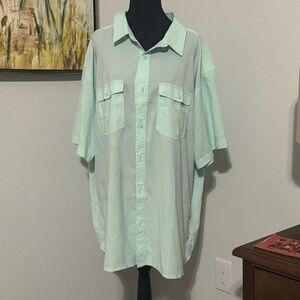 Men’s Columbia Mint Light Weight Button Down Shirt